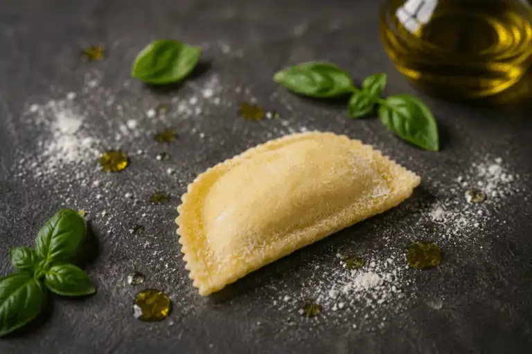 Agnolotti aus der Pasta König Manufaktur mit Ricotta und Zitronennote