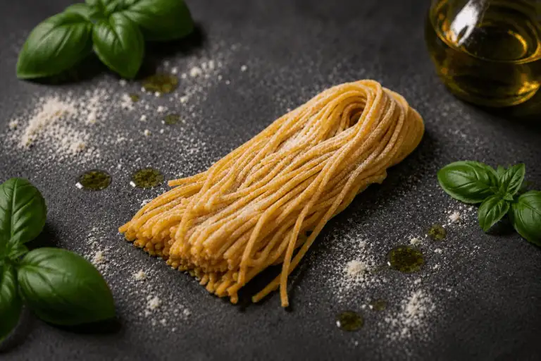 Tagliolini aus der Pasta König Manufaktur – feine italienische Bandnudeln